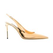 Gouden Halfhoge Hakken Dolce & Gabbana , Beige , Dames