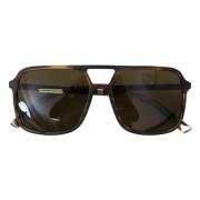 Bruine Basalto Dames Zonnebril Dolce & Gabbana , Brown , Dames