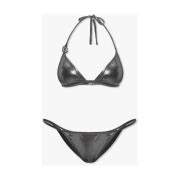 Bikini met logo Dolce & Gabbana , Gray , Dames