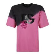 Casual Upgrade T-Shirt voor Mannen Dolce & Gabbana , Pink , Heren