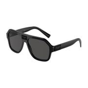 Iconische stijl zonnebril voor heren Dolce & Gabbana , Black , Heren