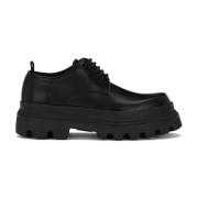 Zwarte platte schoenen voor heren - Mocassino Derby stijl Dolce & Gabb...