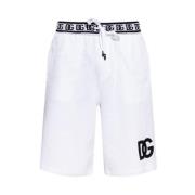 Casual witte shorts met trekkoord in de taille Dolce & Gabbana , White...