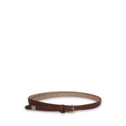 Gespierde leren Riem Dolce & Gabbana , Brown , Dames