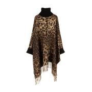 Stijlvolle Cape voor Vrouwen Dolce & Gabbana , Brown , Dames