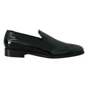 Zwarte Patent Slipper Loafers - Stijlvol en Authentiek Dolce & Gabbana...