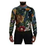 Jungle Wol Logo Trui Dolce & Gabbana , Multicolor , Heren