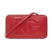 Schoudertas met logo Dolce & Gabbana , Red , Dames