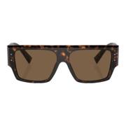 Rechthoekige zonnebril Dolce & Gabbana , Brown , Dames