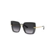 Zwarte zonnebril met originele hoes Dolce & Gabbana , Black , Dames