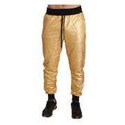 Gouden Varken Jaar Katoenen Broek Dolce & Gabbana , Yellow , Heren