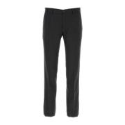 Grafiet stretch wollen broek Dolce & Gabbana , Black , Heren