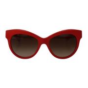 Beperkte oplage rode cat-eye zonnebril Dolce & Gabbana , Red , Dames