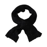 Zwarte Wollen Sjaal Wrap Dolce & Gabbana , Black , Heren