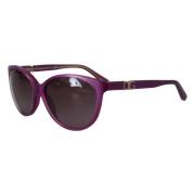 Paarse Acetaat Ronde Shades Zonnebril Dolce & Gabbana , Purple , Dames