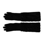 Zwarte ellebooglange handschoenen - Hoge kwaliteit Dolce & Gabbana , B...