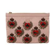 Roze Devotion Heart Nylon Clutch Clutch Tas Dolce & Gabbana , Pink , D...