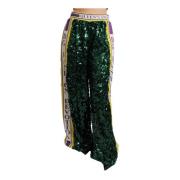 Prachtige Pailletbroek met Zijden Voering Dolce & Gabbana , Green , Da...