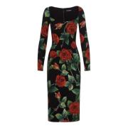 Bloemenjurk Dolce & Gabbana , Black , Dames