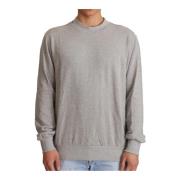 Comfortabele Grijze Katoenen Crewneck Sweater Dolce & Gabbana , Gray ,...