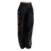 Brokaat Bloemen Pailletten Beaded Broek Dolce & Gabbana , Black , Dame...