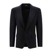 Zwarte Ss23 Heren Blazer Dolce & Gabbana , Black , Heren