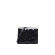 Stijlvolle Katoenmix Cross Body Tas Dolce & Gabbana , Black , Dames