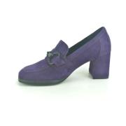 Paarse Suede College+Gar DH.5cm Pumps Gabor , Purple , Dames