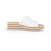 Comfortabele damesslippers Gabor , White , Dames