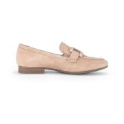 Comfortabele Suède Loafer voor Dames Gabor , Beige , Dames