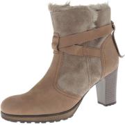 Warm Gevoerde Taupe Nubuck Laarzen Gabor , Beige , Dames