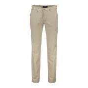 Beige Katoenen Chino Slim-fit Broek Gardeur , Beige , Heren