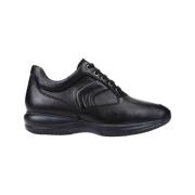 Stijlvolle Comfortabele Heren Sneakers Geox , Black , Heren