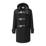 Militaire Stijl Jas Gloverall , Black , Heren