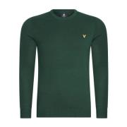 Tri- l Cotton Merino Crew Jumper Lyle & Scott , Green , Heren