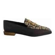 Klassieke Leren Loafer Salvatore Ferragamo , Black , Dames