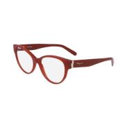 Brillen, Sf2863 42908 Cod, Stijl 653 Salvatore Ferragamo , Red , Dames