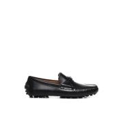 Zwarte platte schoenen met Gancini-ornament Salvatore Ferragamo , Blac...