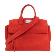‘Ferragamo Studio Soft Large’ shopper tas Salvatore Ferragamo , Red , ...