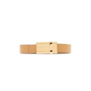 Omkeerbare Riem Salvatore Ferragamo , Beige , Dames