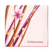 Zijden sjaal met bloemenmotief Salvatore Ferragamo , Multicolor , Dame...