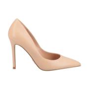 Poederroze Leren Pumps Steve Madden , Beige , Dames