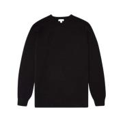 Knitwear Sunspel , Black , Heren