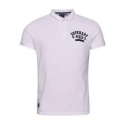 Vintage Atletische Polo Superdry , White , Heren