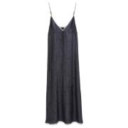 Sensuele Structuren Maxi Jurk Dorothee Schumacher , Gray , Dames