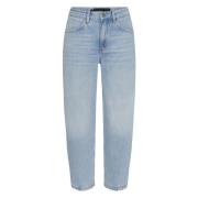 Relaxed Fit High Waist Barrel-Leg Jeans in Lichtblauw Drykorn , Blue ,...