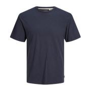 Blauw Plain T-shirt voor Mannen Jack & Jones , Blue , Heren