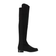 Zwarte hoge laarzen met elastische achterkant Stuart Weitzman , Black ...