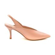 Lage Hak Leren Schoenen Stuart Weitzman , Pink , Dames