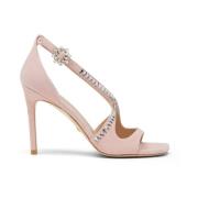 Kristal Cut-Out Sandal Stuart Weitzman , Pink , Dames